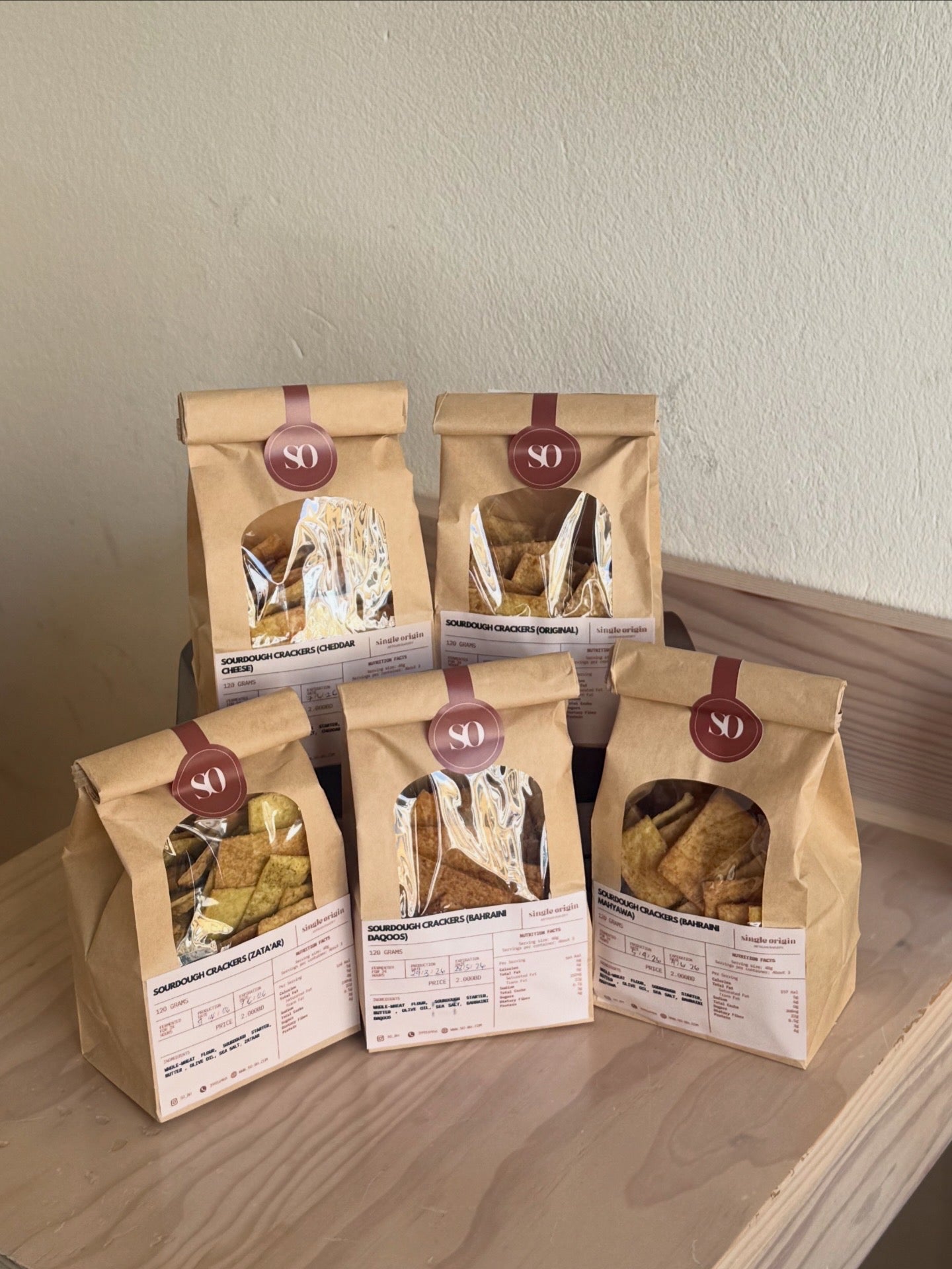 Sourdough Crackers (Cheese)